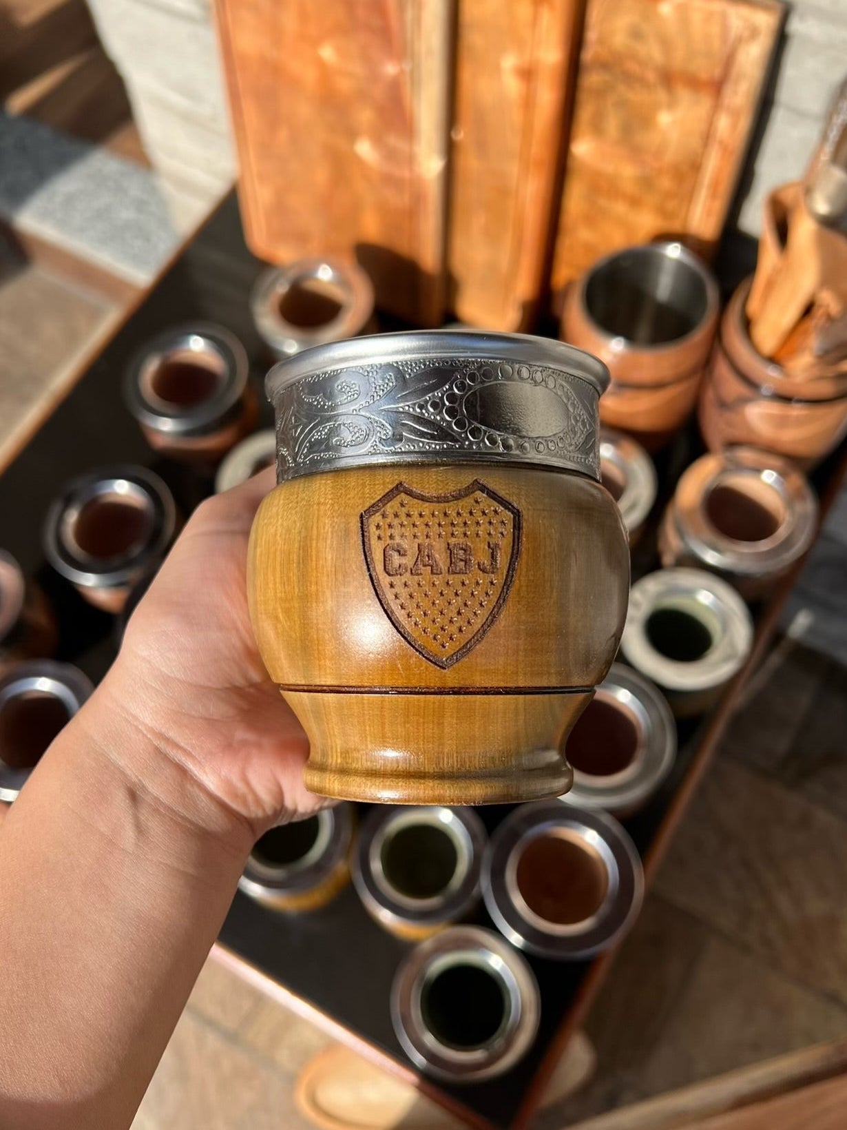 MATE IMPERIAL PALO SANTO BOCA JUNIORS