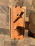 COMBO ASADOR PREMIUM: Tabla grande, cuchillo y vaso