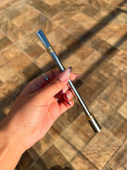 Bombilla Acero Inox Pico Pala Doble Anillo Dorado