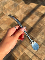 Bombilla Acero Inox Pico de loro Curva