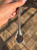 Bombilla Acero Inox Pico de loro Curva